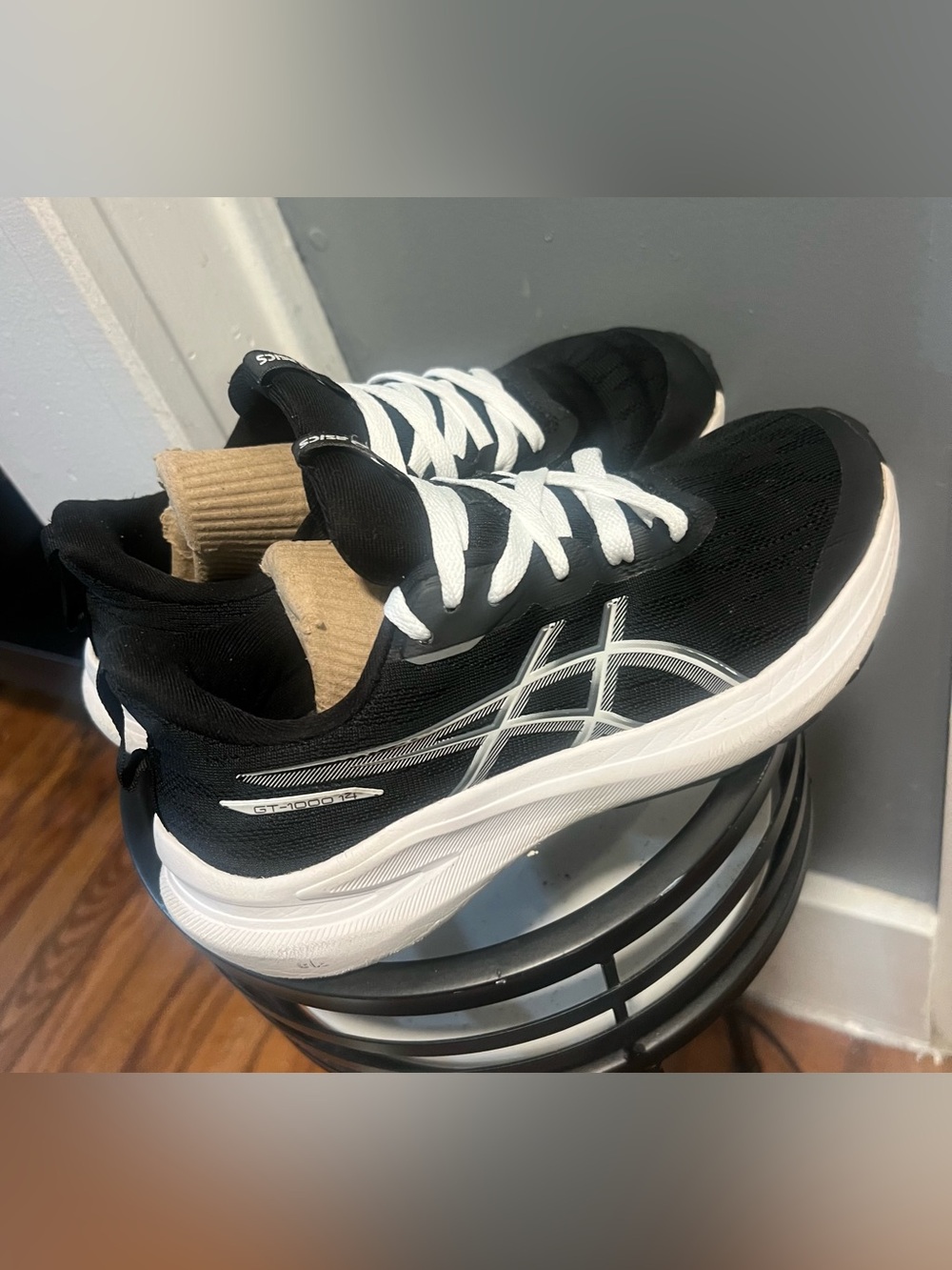 ASICS Gel-Nimbus 27 Running Shoes Women's Size 5 Black White